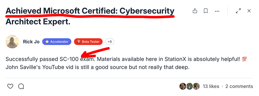 Microsoft Cybersecurity Architect Expert (SC-100) — Rick