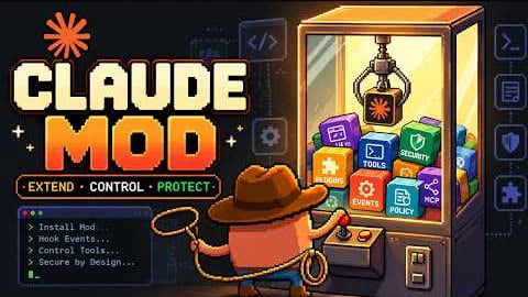 YouTube thumbnail: Claude Code Mods: Plugins, Hooks, Tools & Security Explained