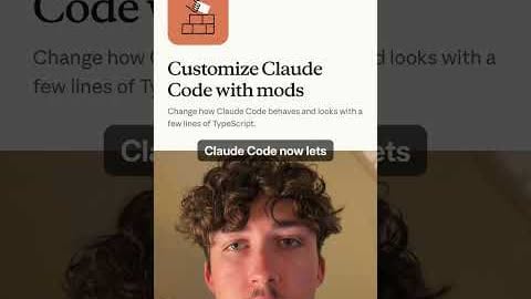 YouTube thumbnail: Claude Code Just Got Mods