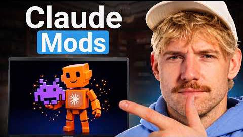 YouTube thumbnail: Claude Mods Just Dropped... Lets run it