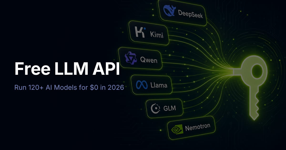 Free LLM API — run 120+ AI models for $0 in 2026