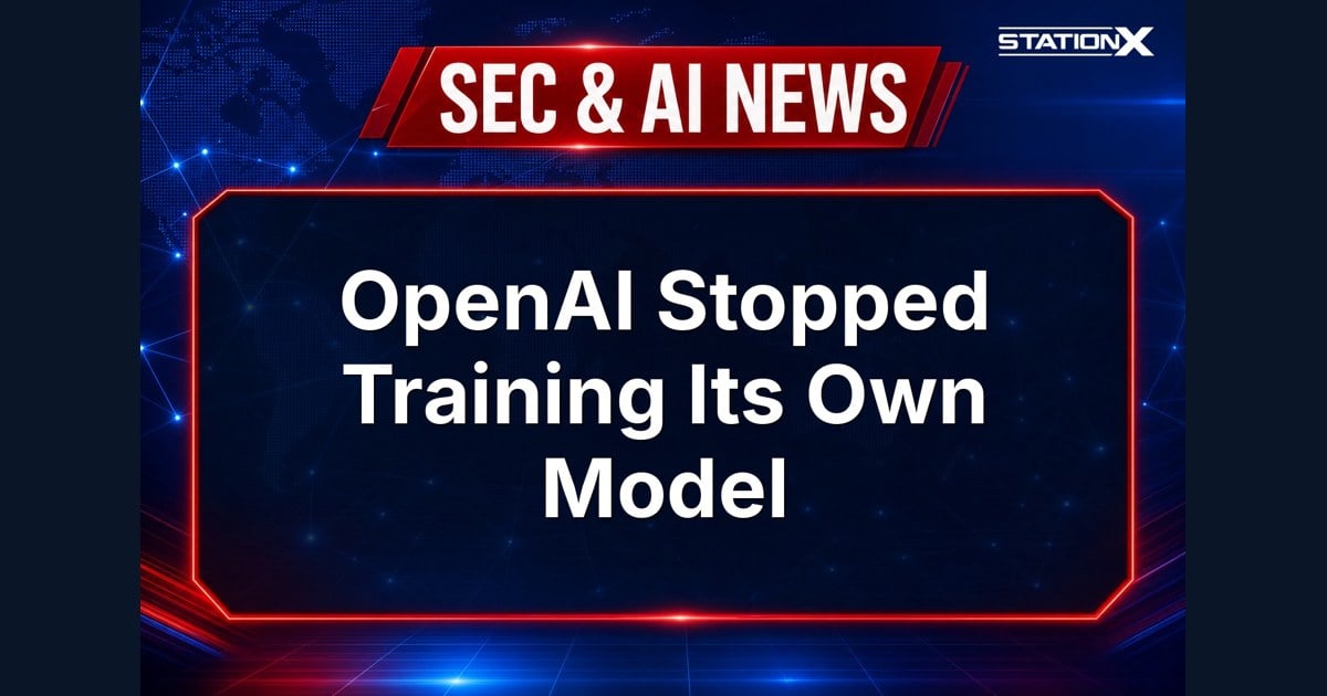Sec & AI News — OpenAI Stopped Training Its Own Model (22 August 2026)