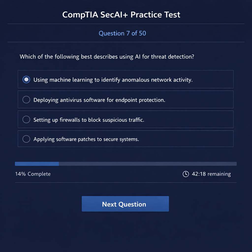 SecAI+ Practice Test Simulator