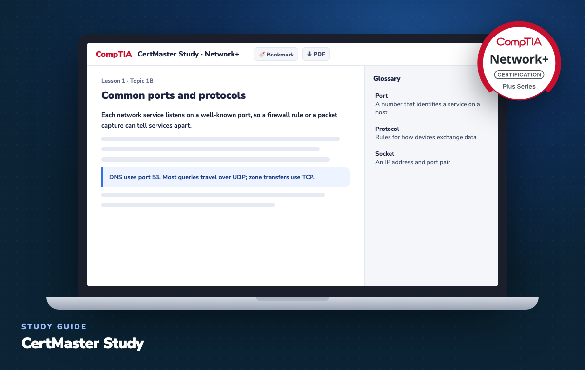 Illustration of CertMaster Study